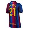 Frenkie de Jong Barcelona Nike Youth 2026/27 Home Stadium Replica Jersey - Red - Detail View