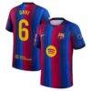 Gavi Barcelona Nike 2026/27 Home Match Authentic Jersey - Red - Front View