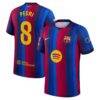 Pedri Barcelona Nike 2026/27 Home Match Authentic Jersey - Red - Front View