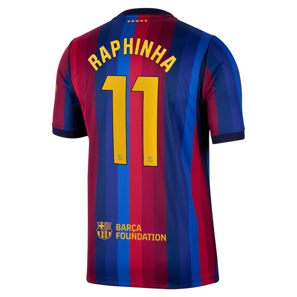 Raphinha Barcelona Nike 2026/27 Home Stadium Replica Jersey