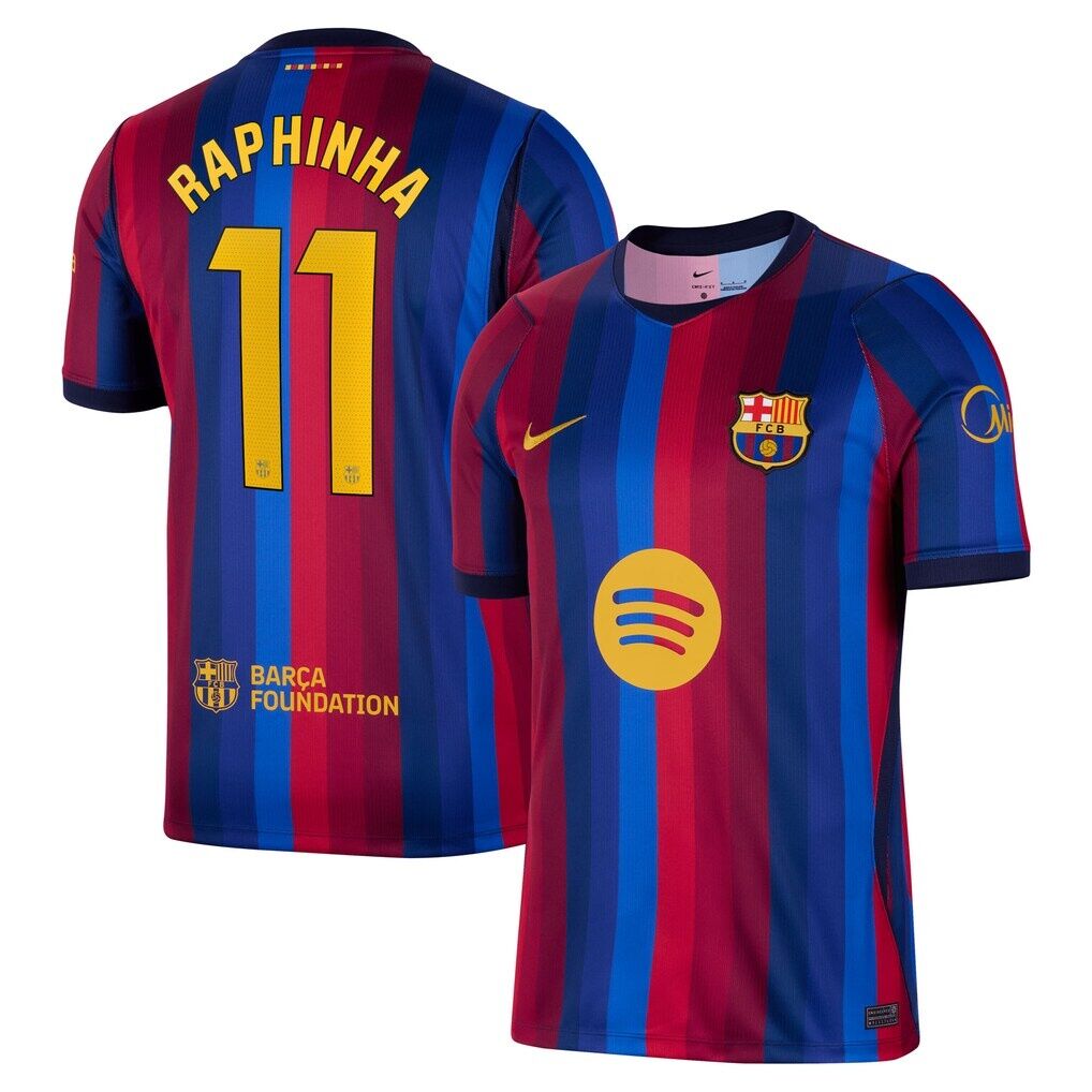 Raphinha Barcelona Nike 2026/27 Home Stadium Replica Jersey