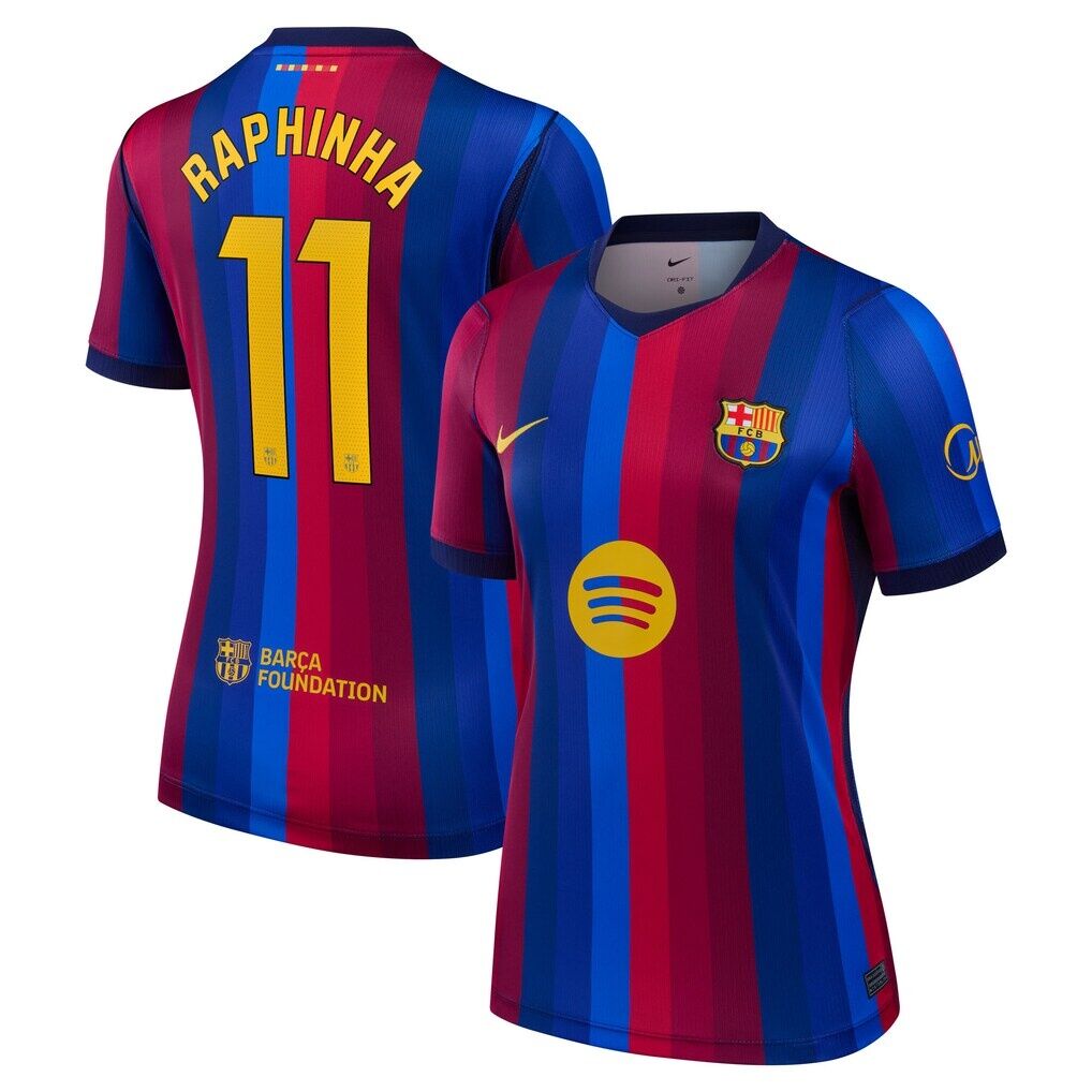 Raphinha Barcelona Nike Women's  2026/27 Home Stadium Replica Jersey