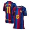 Raphinha Barcelona Nike Youth 2026/27 Home Stadium Replica Jersey - Red - Front View