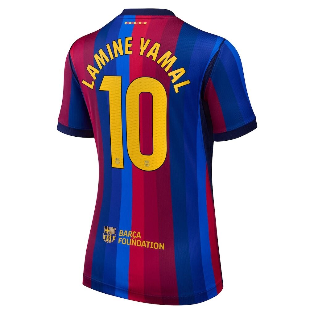 Lamine Yamal Barcelona Nike Women's  2026/27 Home Stadium Replica Jersey