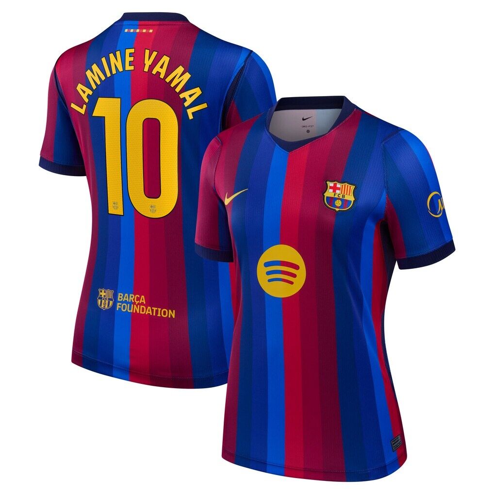 Lamine Yamal Barcelona Nike Women's  2026/27 Home Stadium Replica Jersey