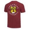 Arkansas Razorbacks Image One Women's Comfort Colors Softball Bow T-Shirt - - Detail View