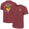 Arizona State Sun Devils Image One Women's Comfort Colors Softball Bow T-Shirt - - Front View