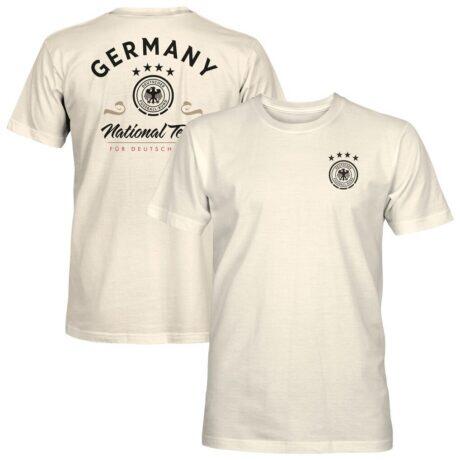 Germany National Team 1863FC Team Flourish T-Shirt - Cream - Front View