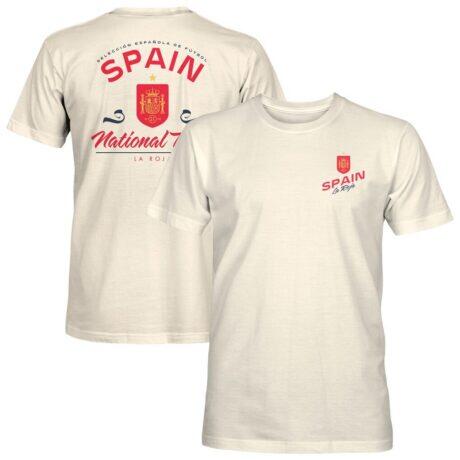Spain National Team 1863FC Team Flourish T-Shirt - Cream - Front View