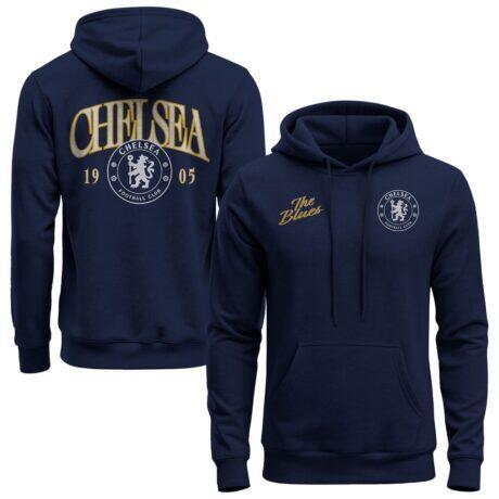 Chelsea 1863FC Athletic Wordmark Hoodie - Navy - Front View