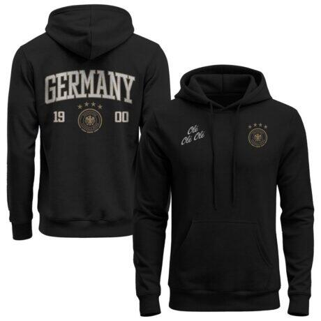 Germany National Team 1863FC Athletic Wordmark Hoodie - Black - Front View