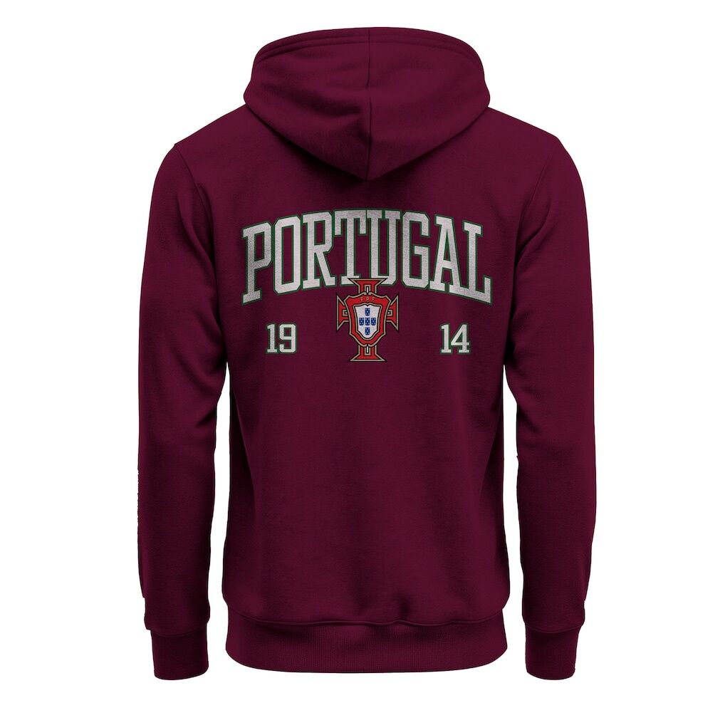 Portugal National Team 1863FC Athletic Wordmark Hoodie - Maroon