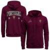Portugal National Team 1863FC Athletic Wordmark Hoodie - - Front View