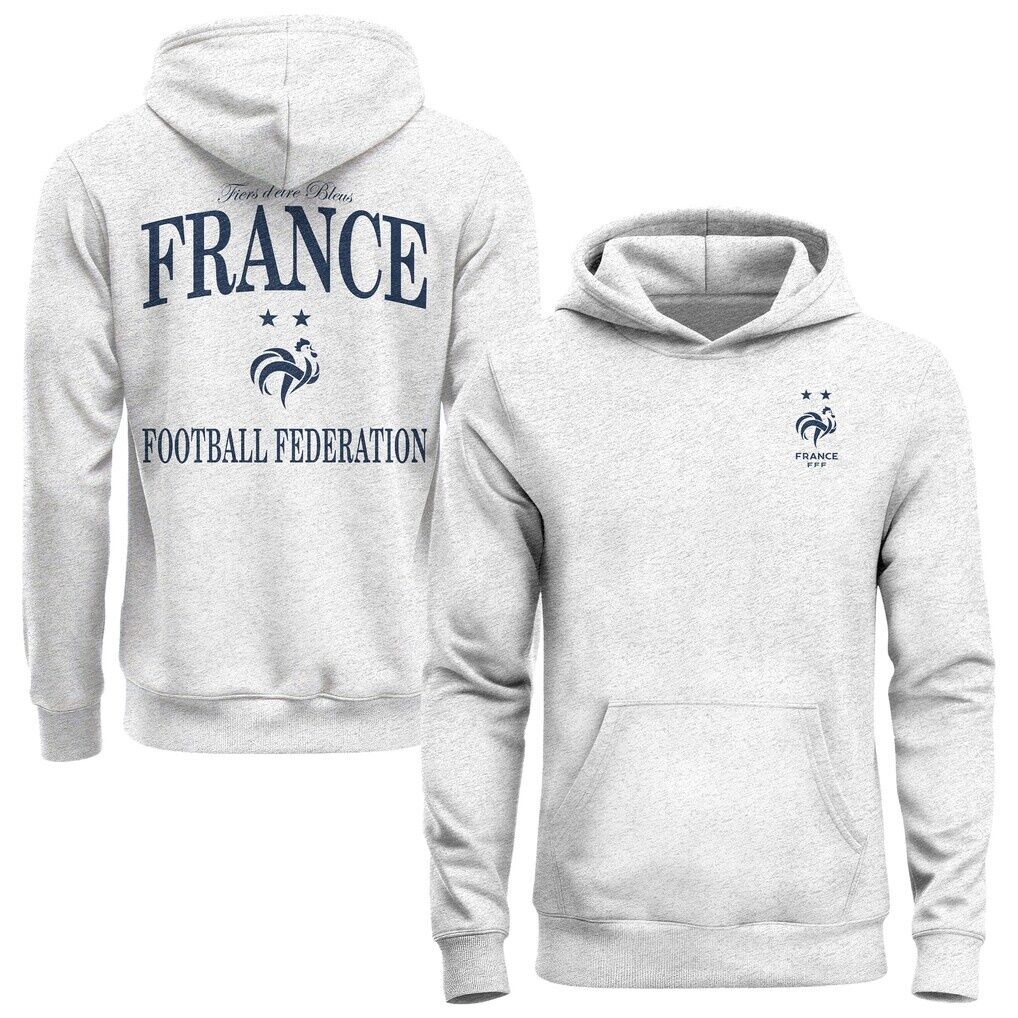 France National Team 1863FC Legacy Arched Wordmark Hoodie - Ash