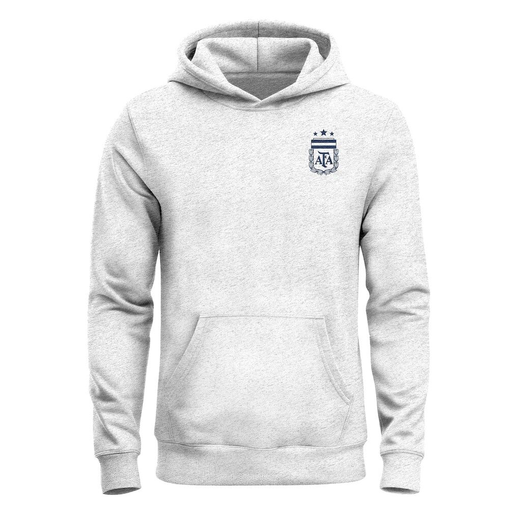 Argentina National Team 1863FC Legacy Arched Wordmark Hoodie - Ash