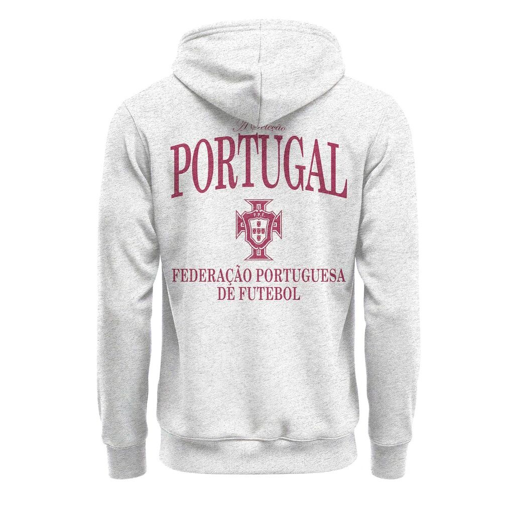 Portugal National Team 1863FC Legacy Arched Wordmark Hoodie - Ash