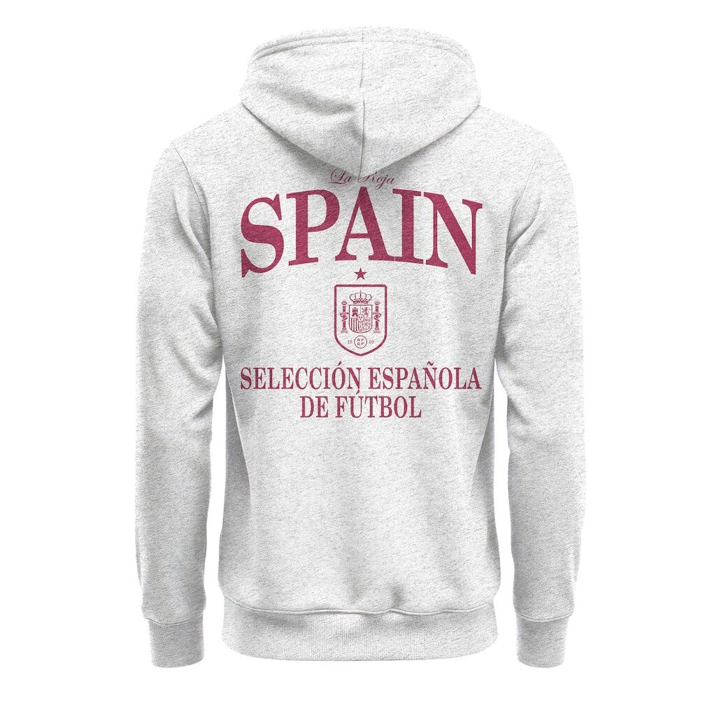 Spain National Team 1863FC Legacy Arched Wordmark Hoodie - Ash