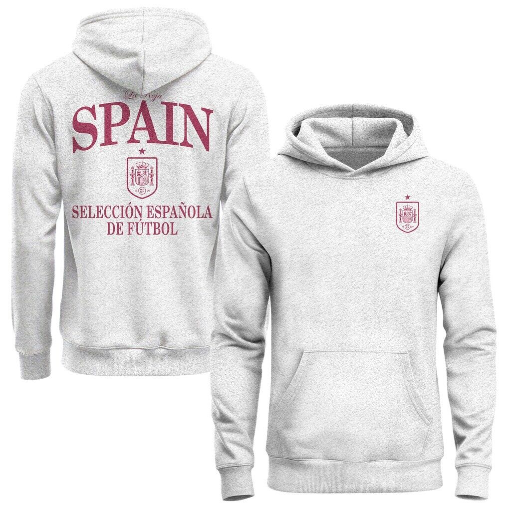 Spain National Team 1863FC Legacy Arched Wordmark Hoodie - Ash