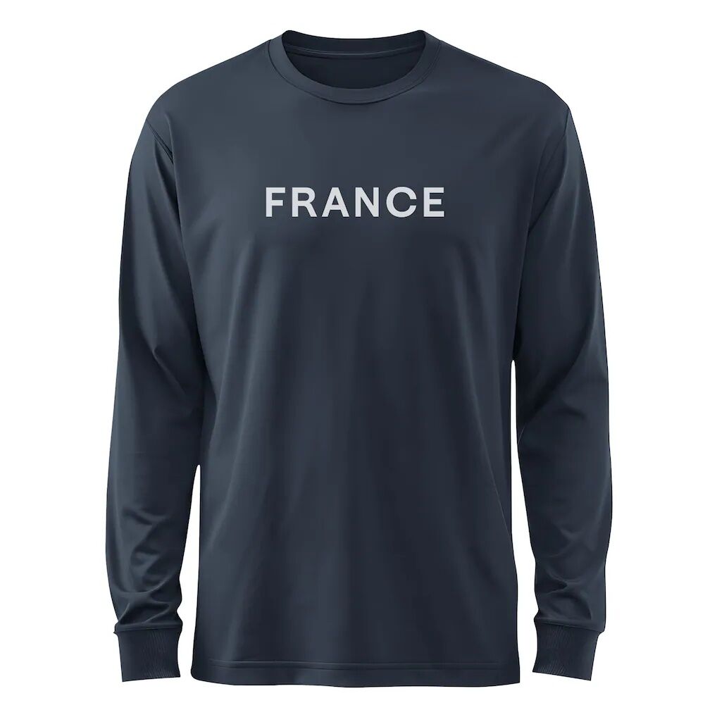 France National Team 1863FC Mono Badge & Wordmark Long Sleeve T-Shirt