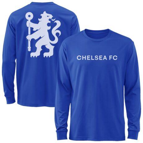Chelsea 1863FC Mono Badge & Wordmark Long Sleeve T-Shirt - - Front View
