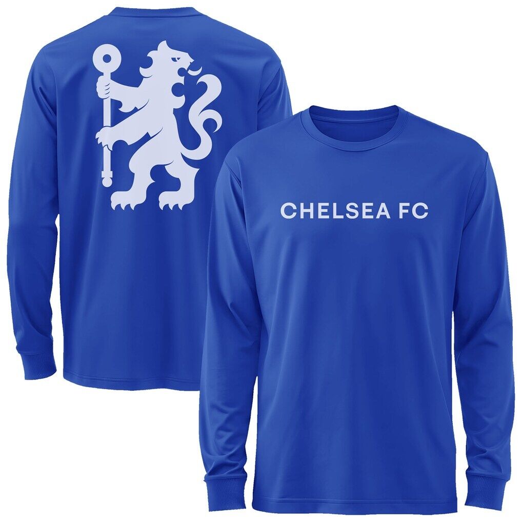 Chelsea 1863FC Mono Badge & Wordmark Long Sleeve T-Shirt – Royal