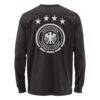 Germany National Team 1863FC Mono Badge & Wordmark Long Sleeve T-Shirt - Black - Detail View