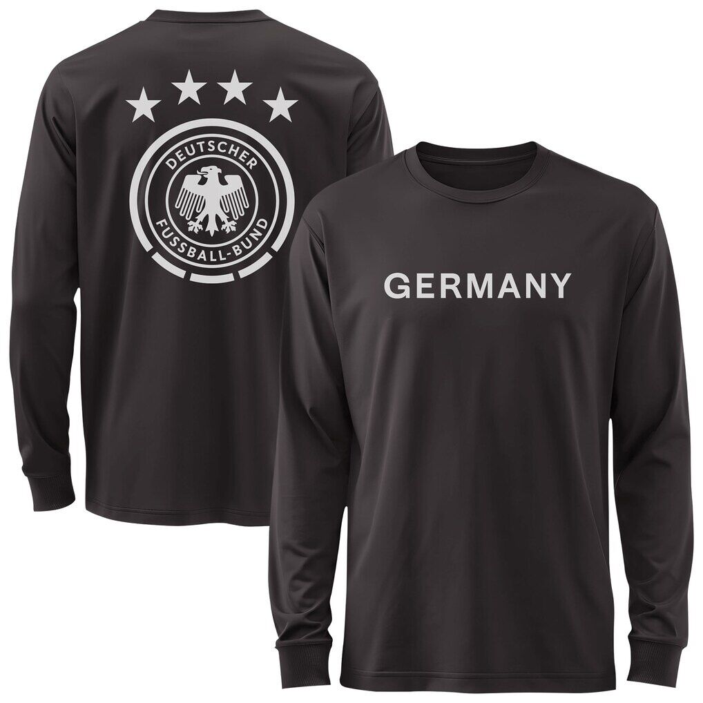 Germany National Team 1863FC Mono Badge & Wordmark Long Sleeve T-Shirt