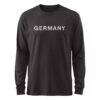 Germany National Team 1863FC Mono Badge & Wordmark Long Sleeve T-Shirt - Black - Side View