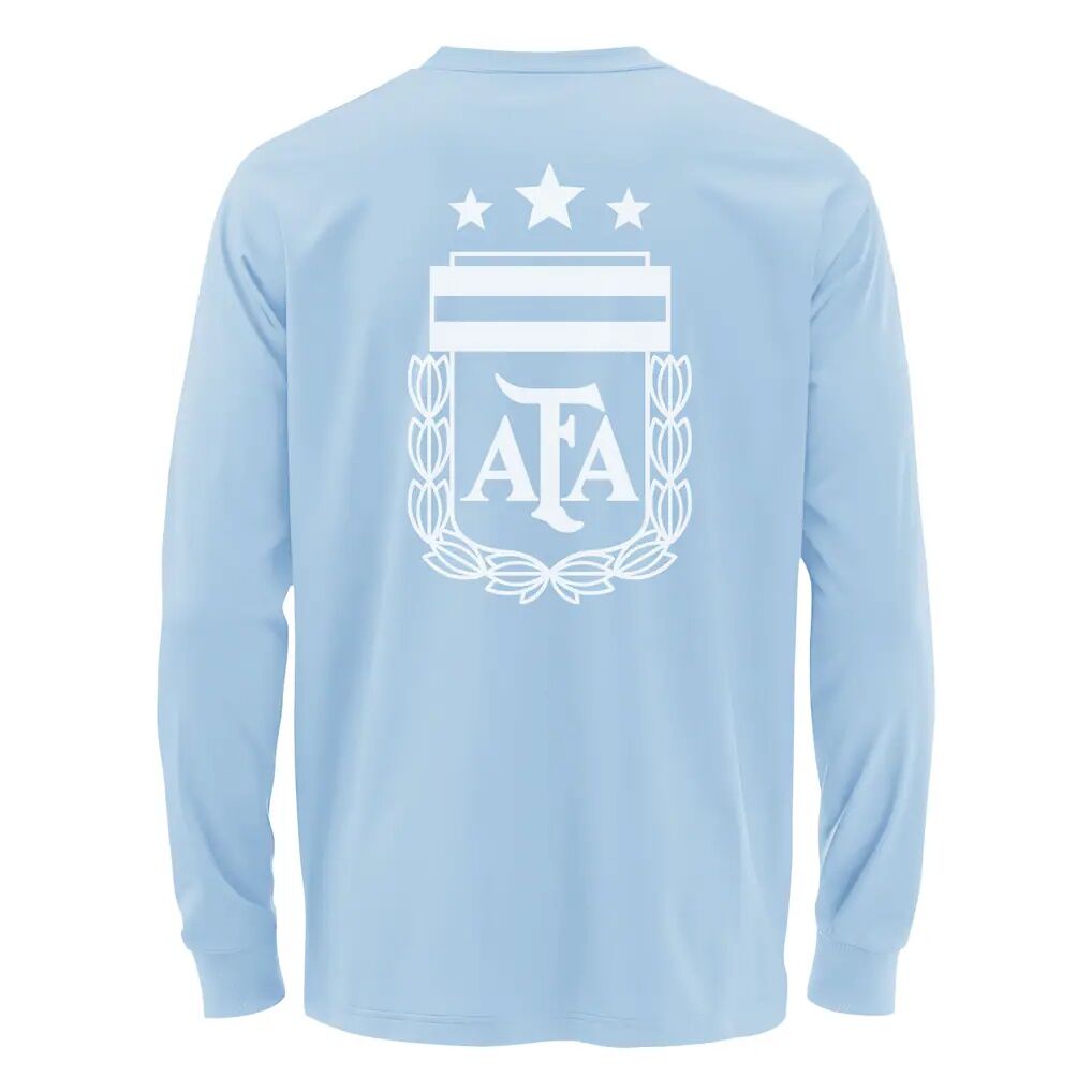 Argentina National Team 1863FC Mono Badge & Wordmark Long Sleeve T-Shirt