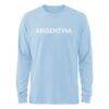 Argentina National Team 1863FC Mono Badge & Wordmark Long Sleeve T-Shirt - Blue - Side View