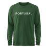 Portugal National Team 1863FC Mono Badge & Wordmark Long Sleeve T-Shirt - Green - Side View