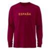 Spain National Team 1863FC Mono Badge & Wordmark Long Sleeve T-Shirt - - Side View