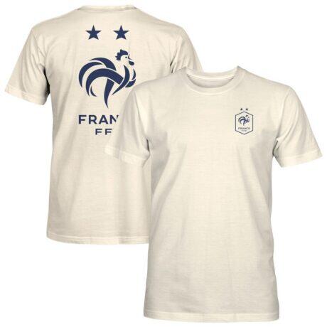 France National Team 1863FC Big Logo T-Shirt - Cream - Front View