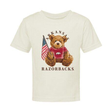 Arkansas Razorbacks Infant All-American Teddi T-Shirt - Cream - Front View
