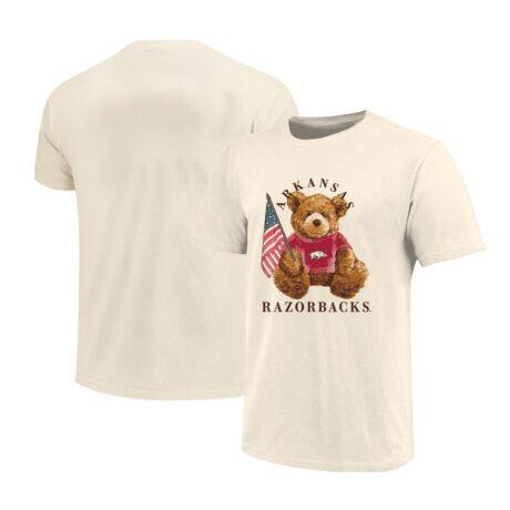 Arkansas Razorbacks Toddler All-American Teddi T-Shirt - Cream - Front View