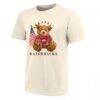 Arkansas Razorbacks Toddler All-American Teddi T-Shirt - Cream - Side View