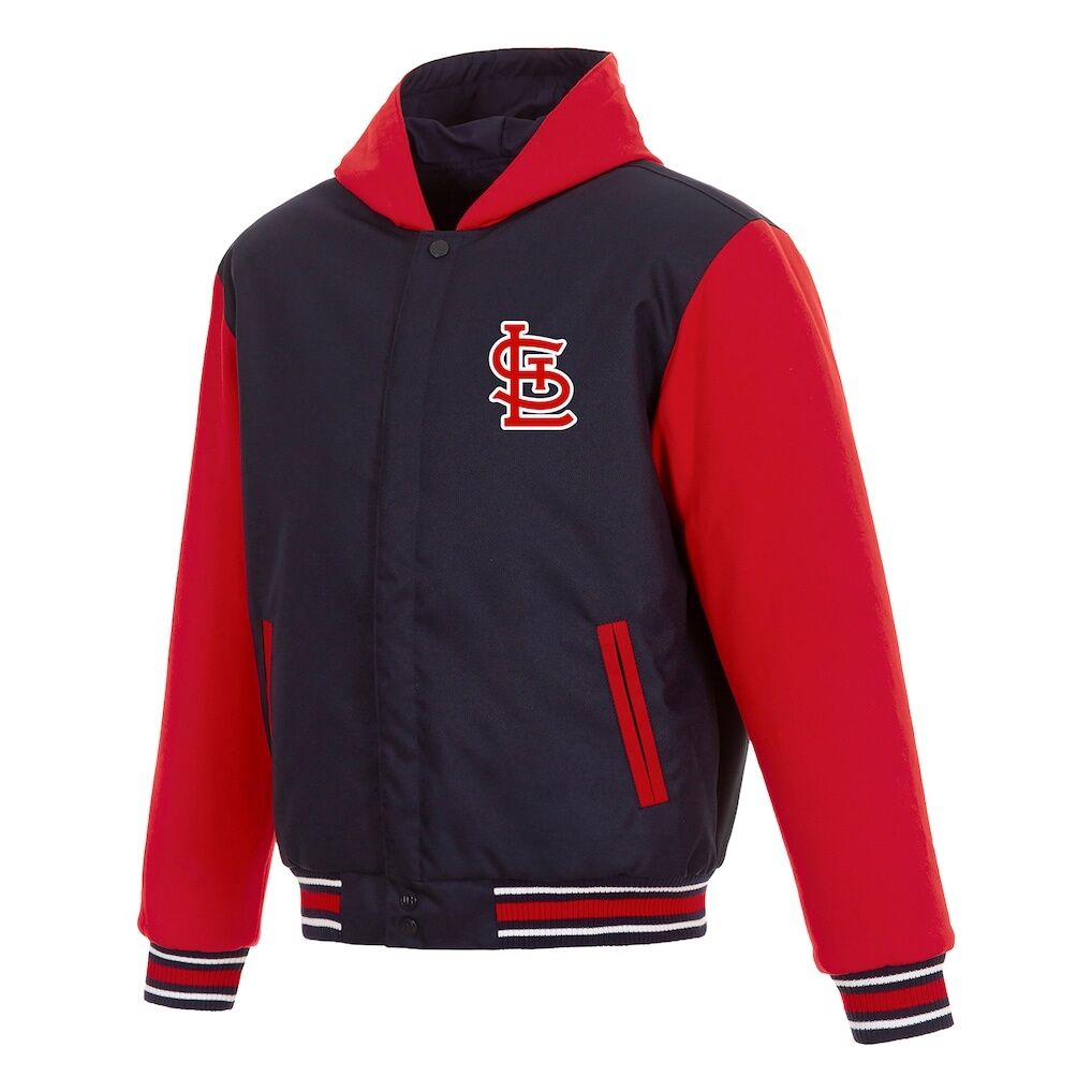 St. Louis Cardinals JH Design Reversible Full-Zip Fleece Hooded Jacket