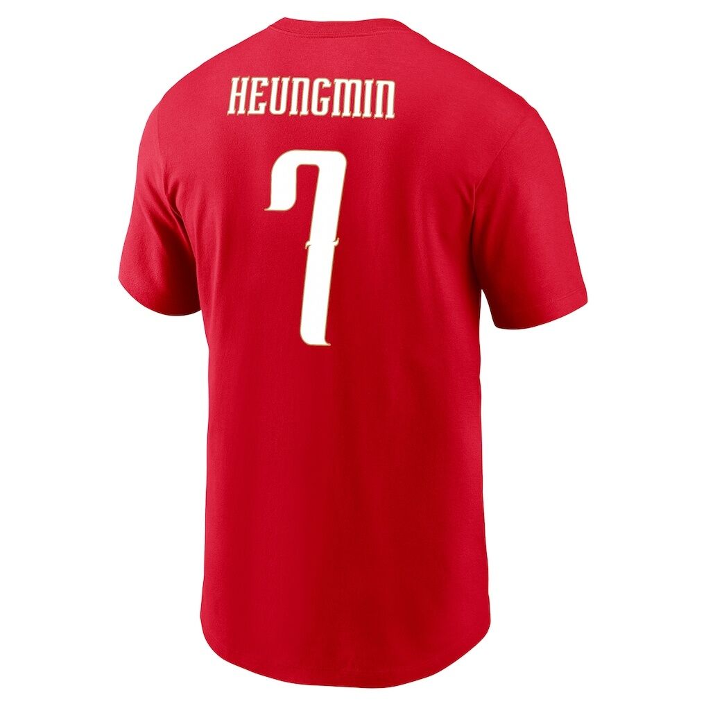 Son Heung-Min South Korea National Team Nike  Name & Number T-Shirt