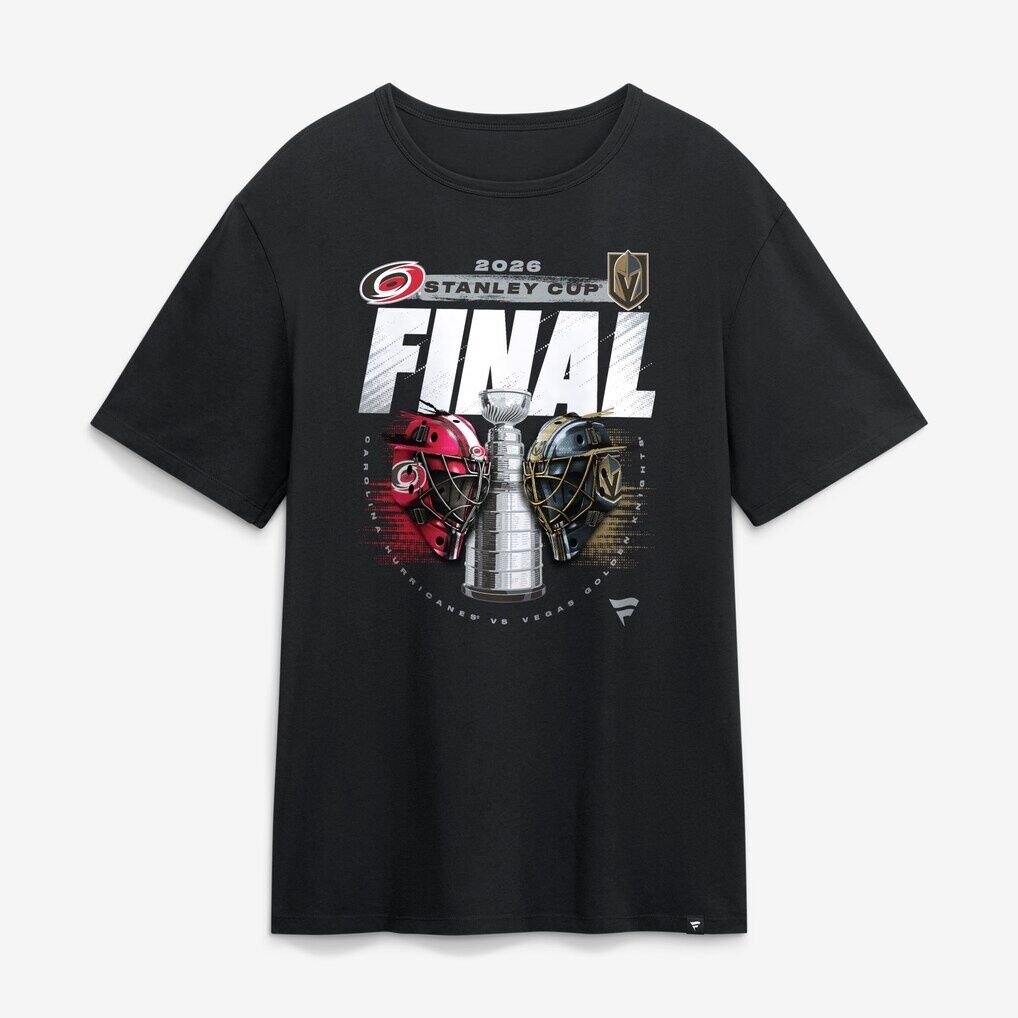 Black Carolina Hurricanes vs. Vegas Golden Knights 2026 Stanley Cup Final Matchup T-Shirt
