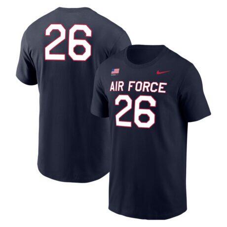 Air Force Falcons Nike Freedom 250 T-Shirt - Navy - Front View