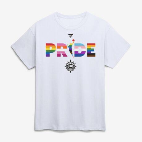 Connecticut Sun WNBA Pride T-Shirt - White - Front View