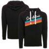 San Antonio Spurs Sportiqe Unisex Olsen Logo Tri-Blend Hoodie - Black - Front View