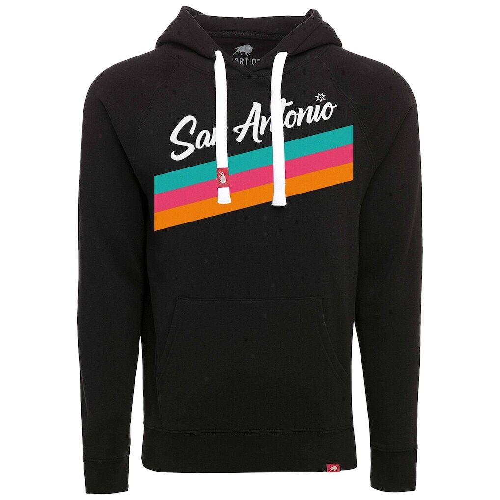 San Antonio Spurs Sportiqe Unisex Olsen Logo Tri-Blend Hoodie