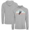 San Antonio Spurs Sportiqe Unisex Solano Duncan Hoodie - Silver - Front View