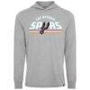 San Antonio Spurs Sportiqe Unisex Solano Duncan Hoodie - Silver - Side View