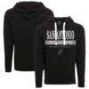San Antonio Spurs Sportiqe Unisex Olsen Russell Tri-Blend Hoodie - Black - Front View