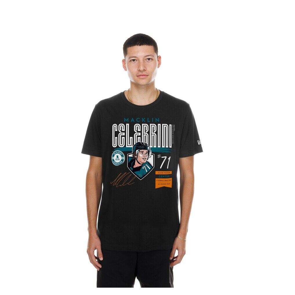 Macklin Celebrini New Era Player Spotlight Name & Number T-Shirt