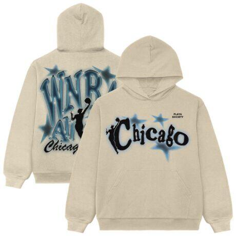 Playa Society Unisex 2026 WNBA All-Star Game Hoodie - Cream - Front View