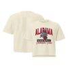 Alabama Crimson Tide Women's Comfort Colors Baseball Mascot Cropped T-Shirt - Cream - Front View