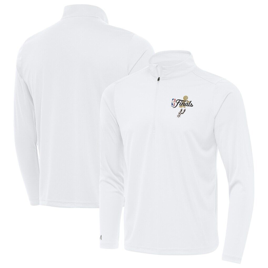 San Antonio Spurs Antigua 2026 NBA Finals Tribute Quarter-Zip Pullover